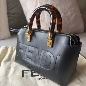 Fendi Black Mini Bag with Tortoiseshell Accents